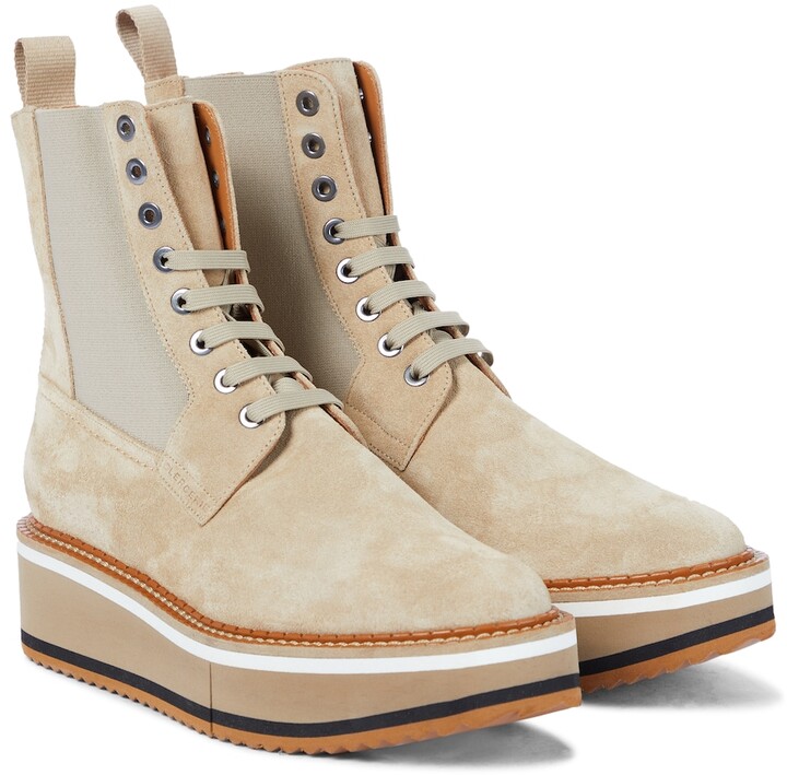 platform combat ankle boots