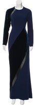 Thumbnail for your product : Stella McCartney Velvet-Accented Mesh-Trimmed Dress