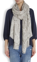 Thumbnail for your product : Lara Bohinc Womens Printed Scarves Lunar Eclipse Cream Scarf