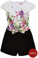 Thumbnail for your product : Ted Baker Girls Bow Detail Playsuit - Off White
