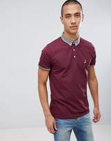 Thumbnail for your product : Brave Soul Striped Collar Polo Shirt