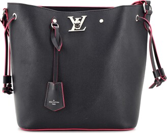 Louis Vuitton Black & Silver Lockme Shoulder Bag – Savonches