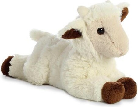 Aurora World, Inc. Aurora - Small White Mini Flopsie - 8' Goat Kid - Adorable Stuffed Animal