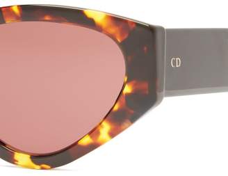 Christian Dior Eyewear - Diorspirit2 Cat Eye Acetate Sunglasses - Womens - Tortoiseshell