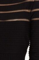 Thumbnail for your product : Tadashi Shoji Mesh Stripe Fit & Flare Dress