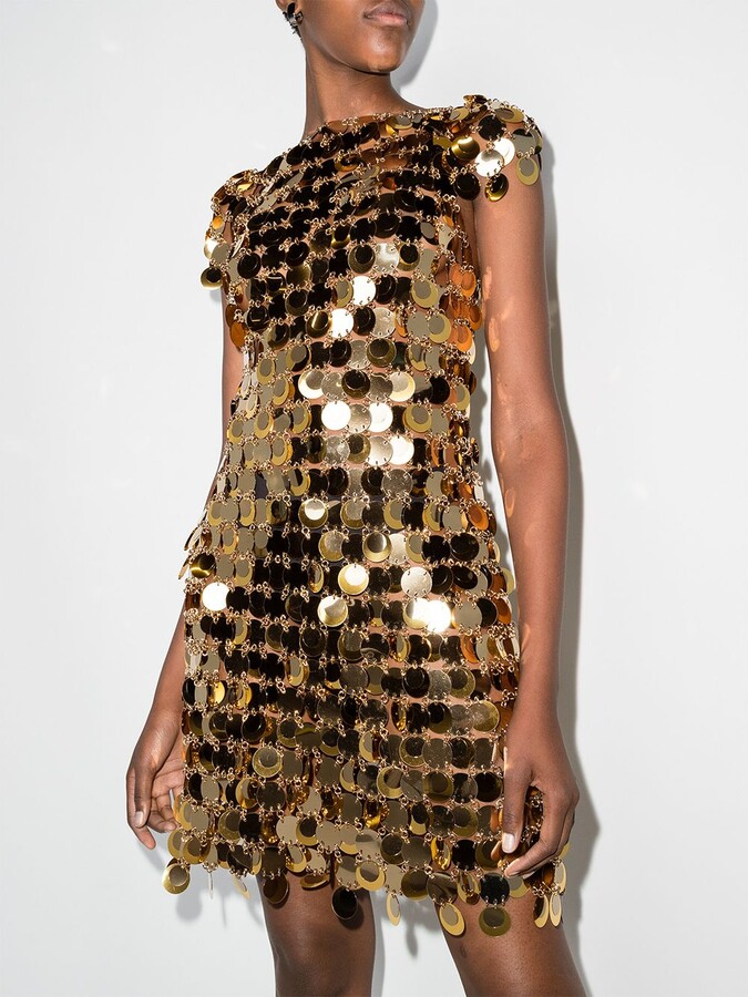 disc sequin dress