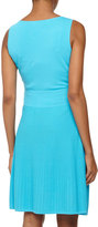 Thumbnail for your product : Catherine Malandrino Chevron-Knit Sleeveless Dress, Calypso Blue