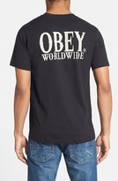 Thumbnail for your product : Obey 'Happy Hour' Logo Graphic Pocket T-Shirt