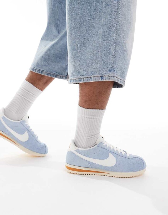blue cortez suede