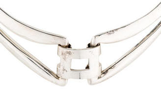 Hermes Silver Collar Necklace