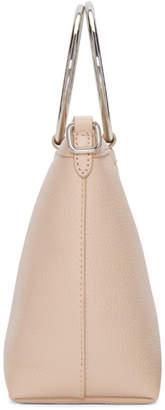 Kara Pink Pebble Leather Ring Crossbody Bag