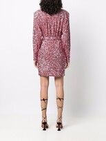 Thumbnail for your product : Rotate by Birger Christensen Sequin Wrap Dress