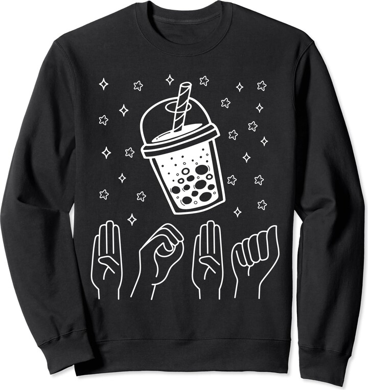 ASL Bubble Tea American Sign Language Boba Designs Boba Tea ASL Bubble
