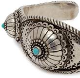 Thumbnail for your product : Saint Laurent Turquoise Cabochon Cuff - Womens - Silver
