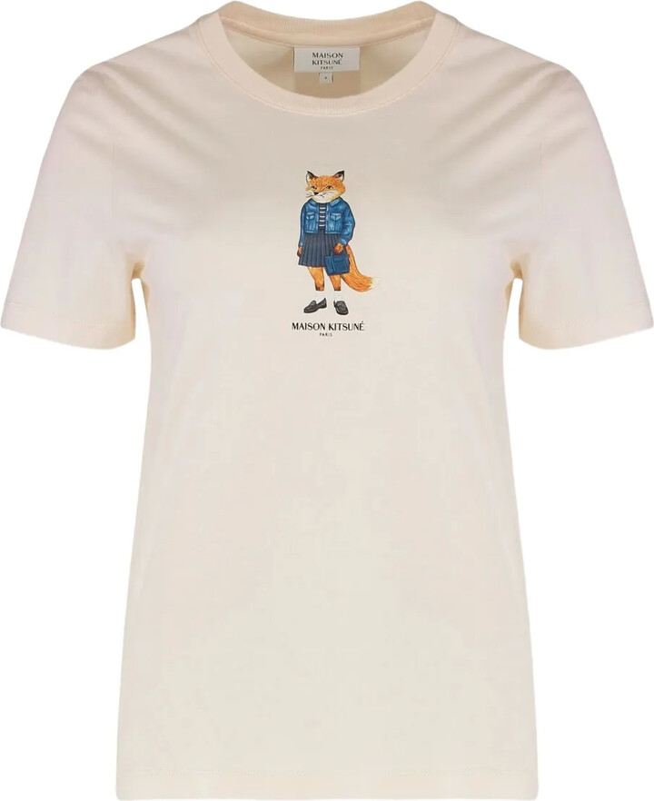 MAISON KITSUNÉ Dressed Fox-print T-shirt