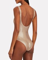 Thumbnail for your product : Oseree Metallic Sporty One-Piece Swimsuit