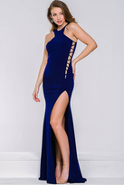 Thumbnail for your product : Jovani Jersey High Slit Prom Dress 42344