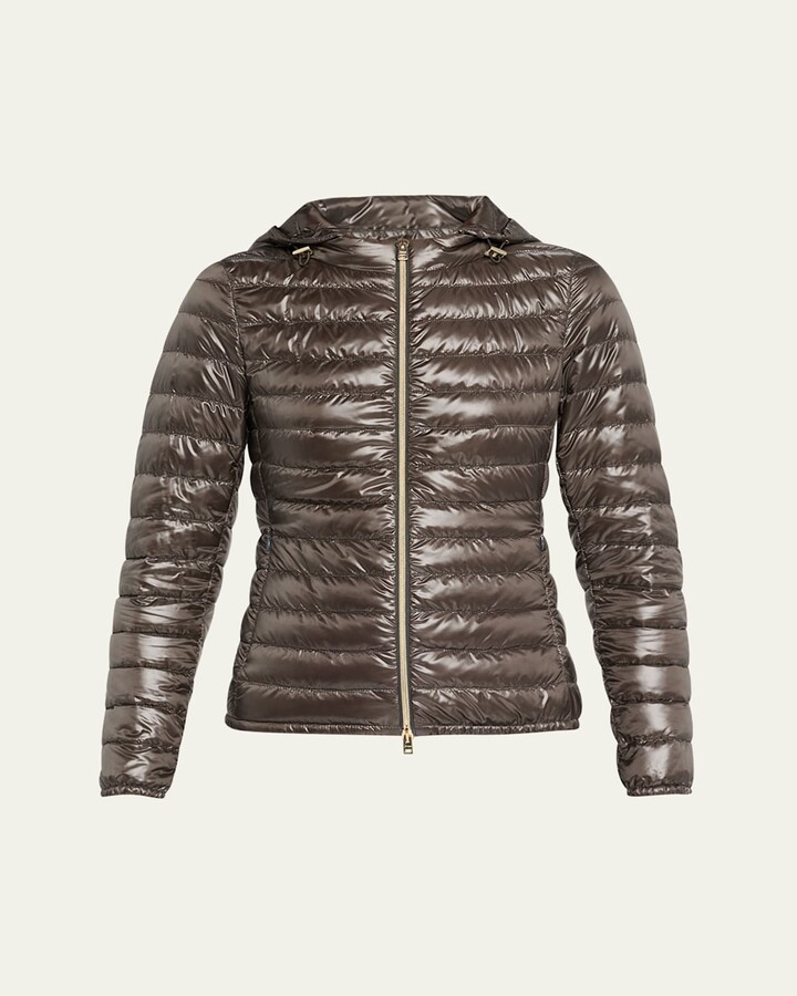 Herno Angela Short Down Jacket with Detachable Hood