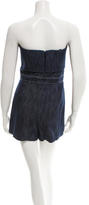 Thumbnail for your product : Alexis Strapless Denim Romper w/ Tags