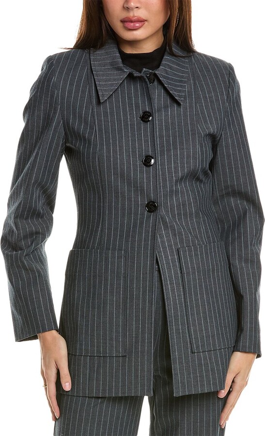 Ganni Stripe Blazer