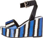 Thumbnail for your product : Just Cavalli Striped Printed Leather and Patent Leather