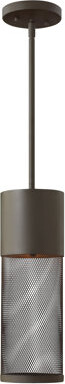Hinkley Aria Bronze 1 -Bulb 15.8" H Mains Only Outdoor Pendant