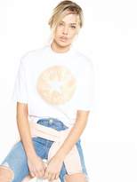 Thumbnail for your product : Converse Satin Mock Neck Tee - White