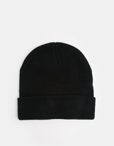 Thumbnail for your product : ASOS Beanie With Short Turn Up