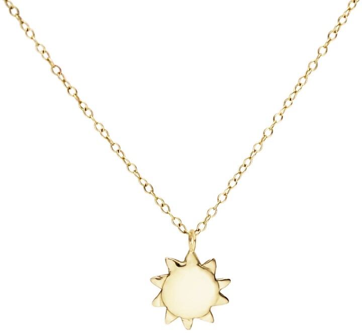 Gold Sun Necklace | Shop the world's largest collection of fashion 