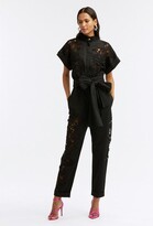 Thumbnail for your product : ODLR Guipure Inset Cotton Jumpsuit