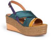 Thumbnail for your product : Lanvin Satin Wedge Espadrille Sandals