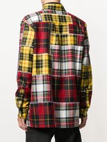 Thumbnail for your product : Palm Angels check colour-block shirt