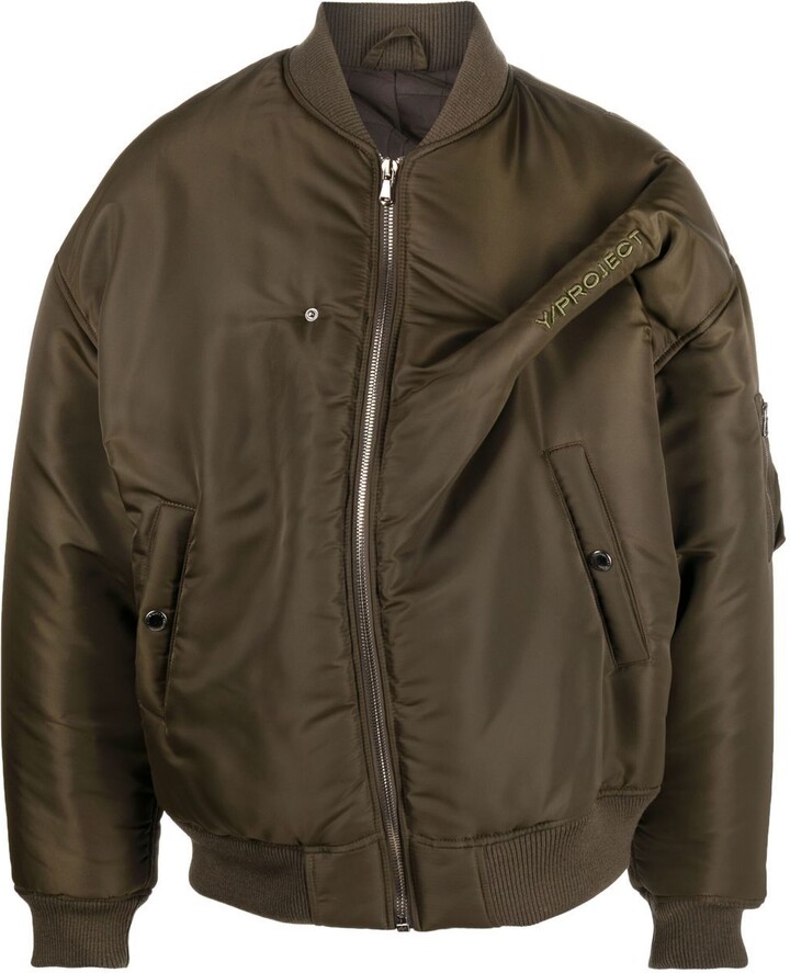 Y/Project PleatDetail Bomber Jacket ShopStyle