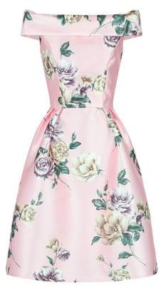 Dorothy Perkins Womens *Chi Chi London Pink Floral Printed Bardot Midi Dress, Pink