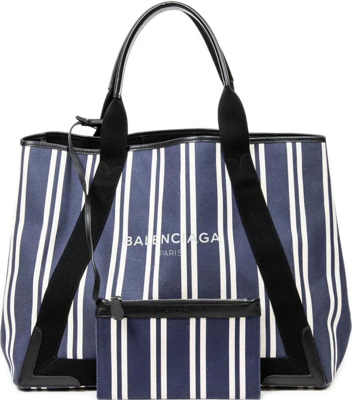 Balenciaga Pre-Owned Striped Tote Bag