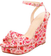 Thumbnail for your product : Charlotte Olympia Printed Wedge Sandals