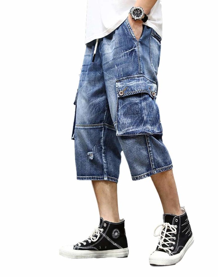 distressed shorts men