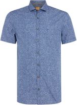 Thumbnail for your product : HUGO BOSS Men's Floral print cutaway collar short-sleeve shirt