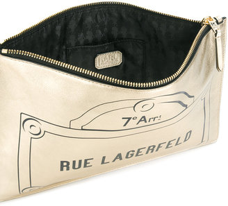 Karl Lagerfeld Paris Rue Lagerfeld clutch bag