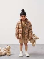 Thumbnail for your product : Burberry Bear printed nylon down jacket
