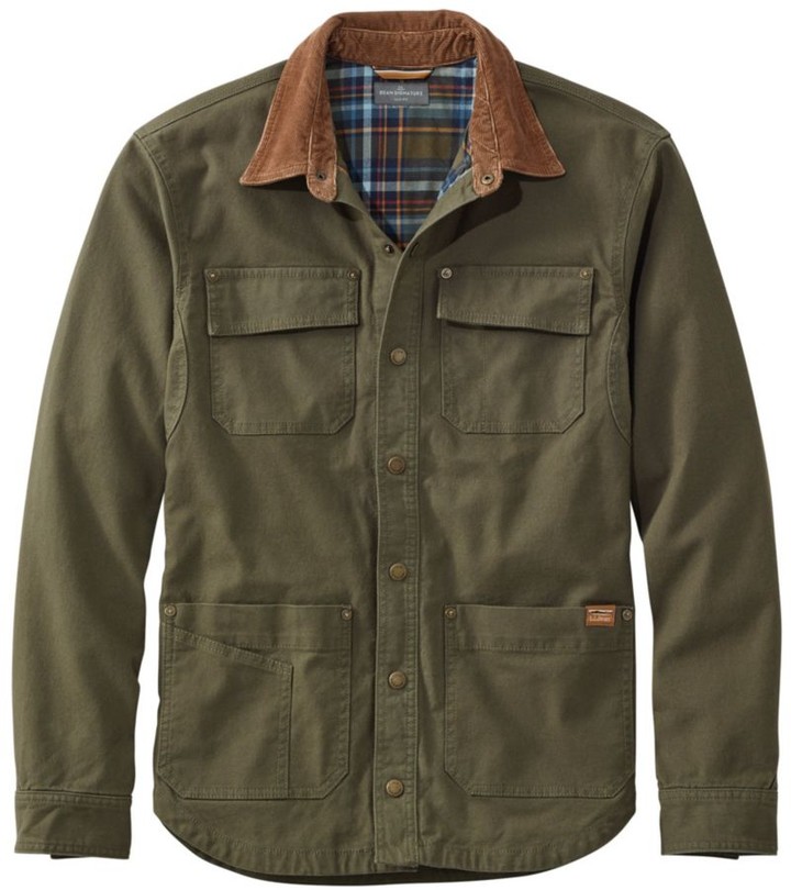 Men's signature lined canvas shirt jac Clearance