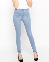 Thumbnail for your product : ASOS Rivington High Waist Denim Jeggings In Palace Wash