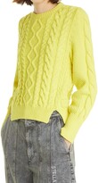 Thumbnail for your product : Stella McCartney Aran Organic Cotton Blend Crop Sweater