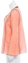 Thumbnail for your product : Tory Burch Long Sleeve Embroidered Top
