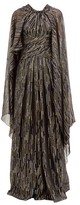 Thumbnail for your product : Peter Pilotto Lame Fil-coupe Silk-blend Georgette Gown - Black