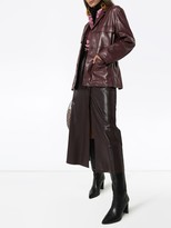 Thumbnail for your product : Low Classic Belted Faux Leather Jacket