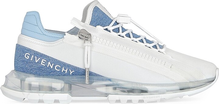 Givenchy Men's Spectre Runner Sneakers in Synthetic Leather and Denim - Denim Blue - Size 7