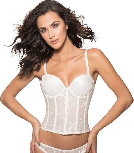 Dominique Noemi Backless Strapless Lowback Balconnet Bra in White - Busted  Bra Shop
