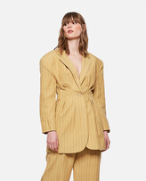 Thumbnail for your product : Jacquemus Long pleated dress La veste Camargue Jacket