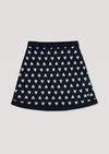 Emporio Armani ARMANI JUNIOR cotton knit skirt with all-over heart pattern